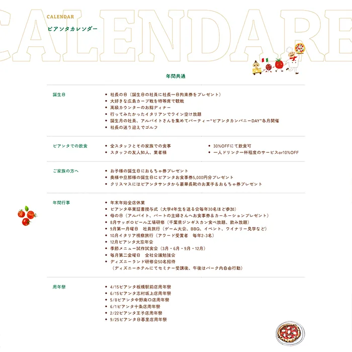 No.094 Pasta&Pizzaピアンタ公式WEBサイト分析レポート - あやふやなきのこ | WEBサイト１００選