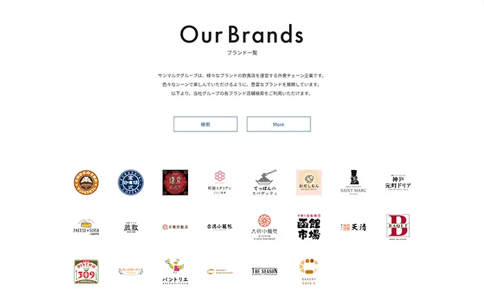 No.059 サンマルクホールディングス 公式WEBサイト分析レポート - あやふやなきのこ | WEBサイト100選